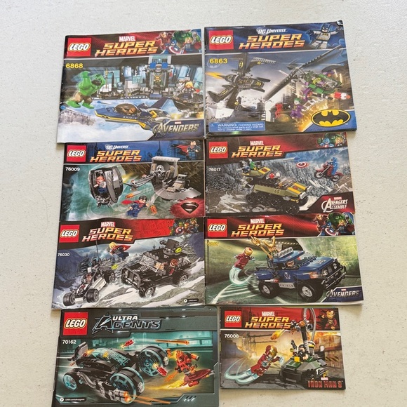 Lego Super Heroes Instruction Manuals only - Picture 1 of 5